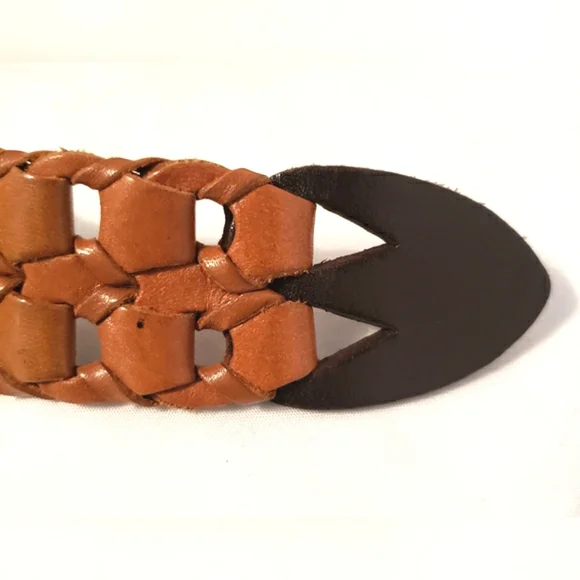 Multicolored Woven Womens Leather Belt Size 2XL Boho Western Southwestern - Picture 9 of 14